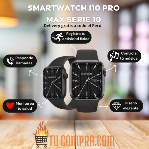⌚ Smartwatch i10 Pro Max Serie 10 – Estilo, Conectividad y Bienestar en tu Muñeca