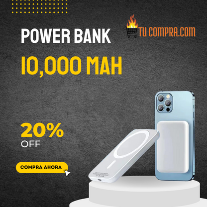 ⚡ Power Bank Magsafe 10,000 mAh – Carga rápida, sin cables, sin límites